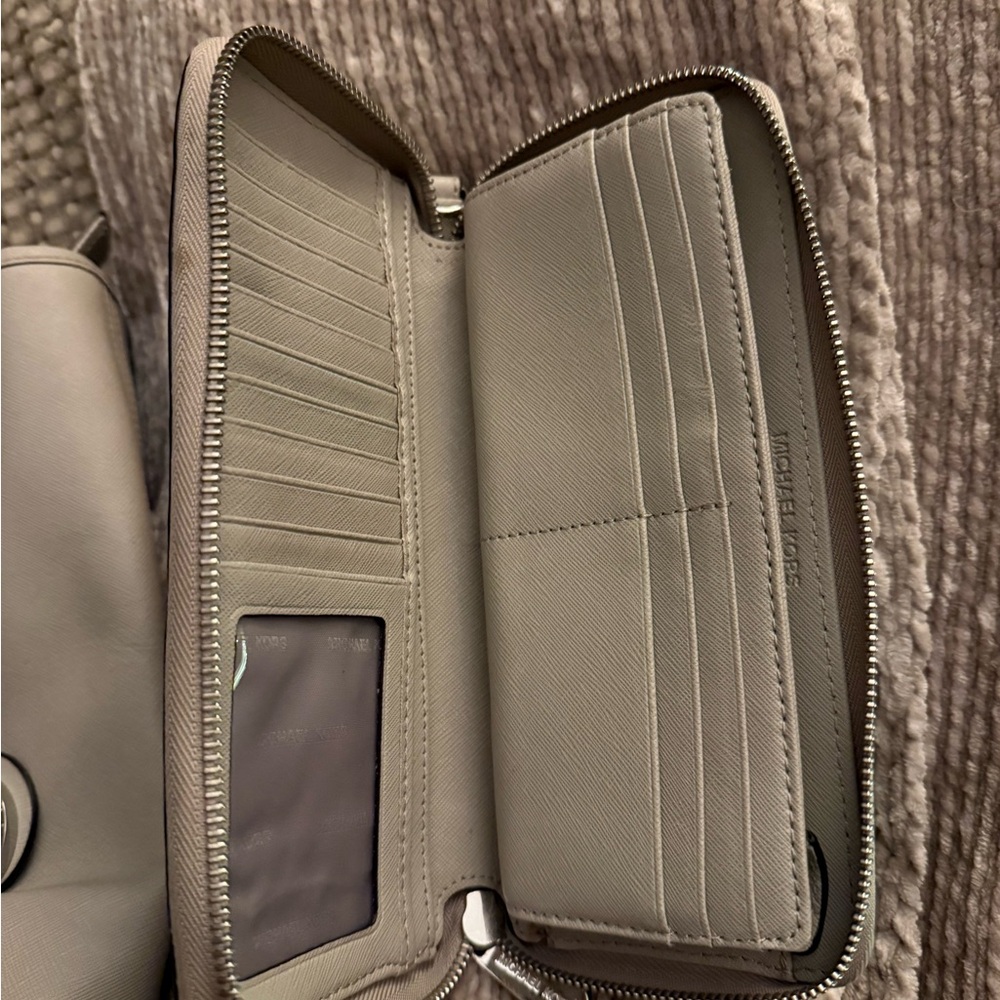 Michael Kors Taupe Tote and Wallet Set - Picture 3 of 4